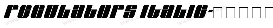 Regulators Italic字体转换